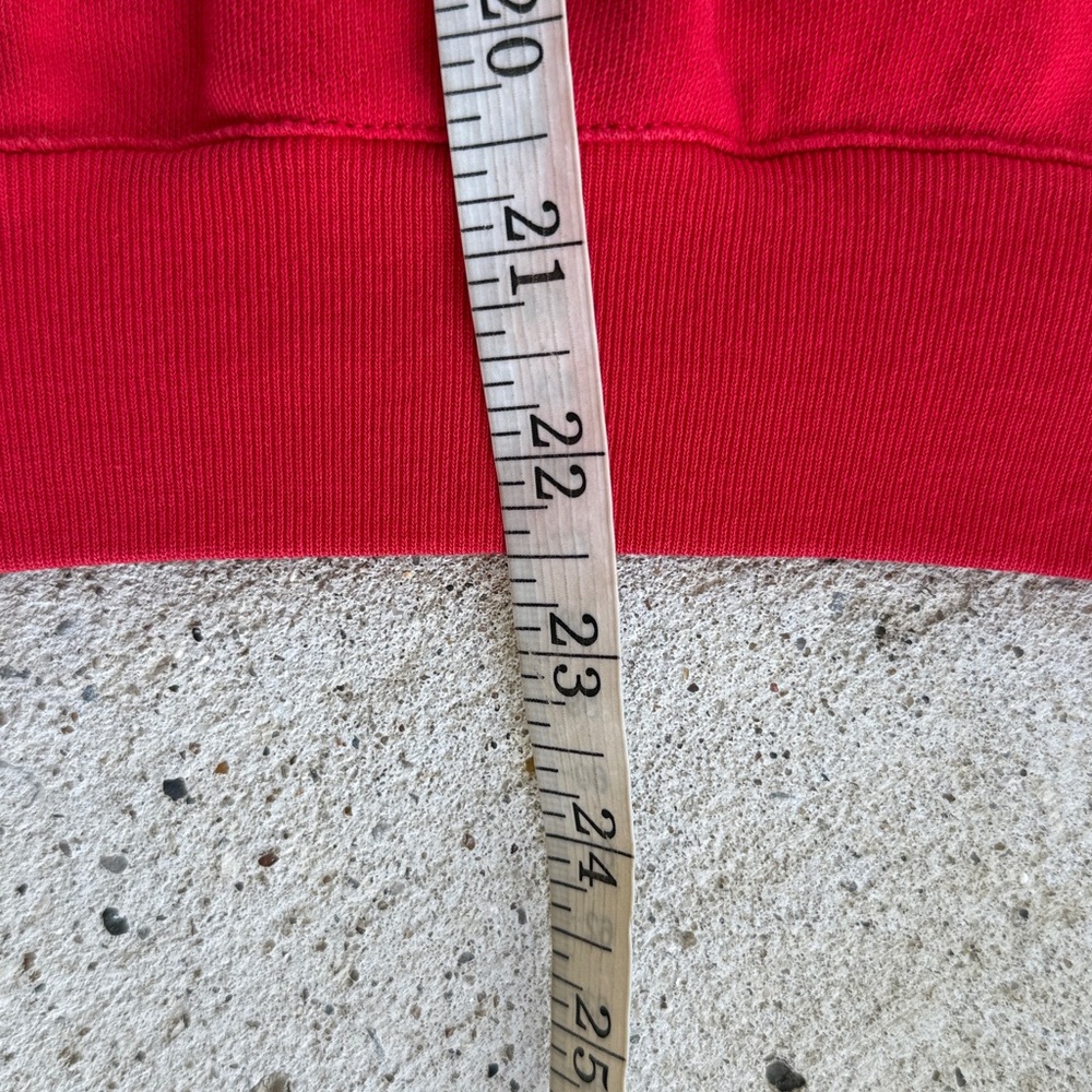 J Crew Cozy Season Red Pullover Sweatshirt Size Small - Picture 9 of 13